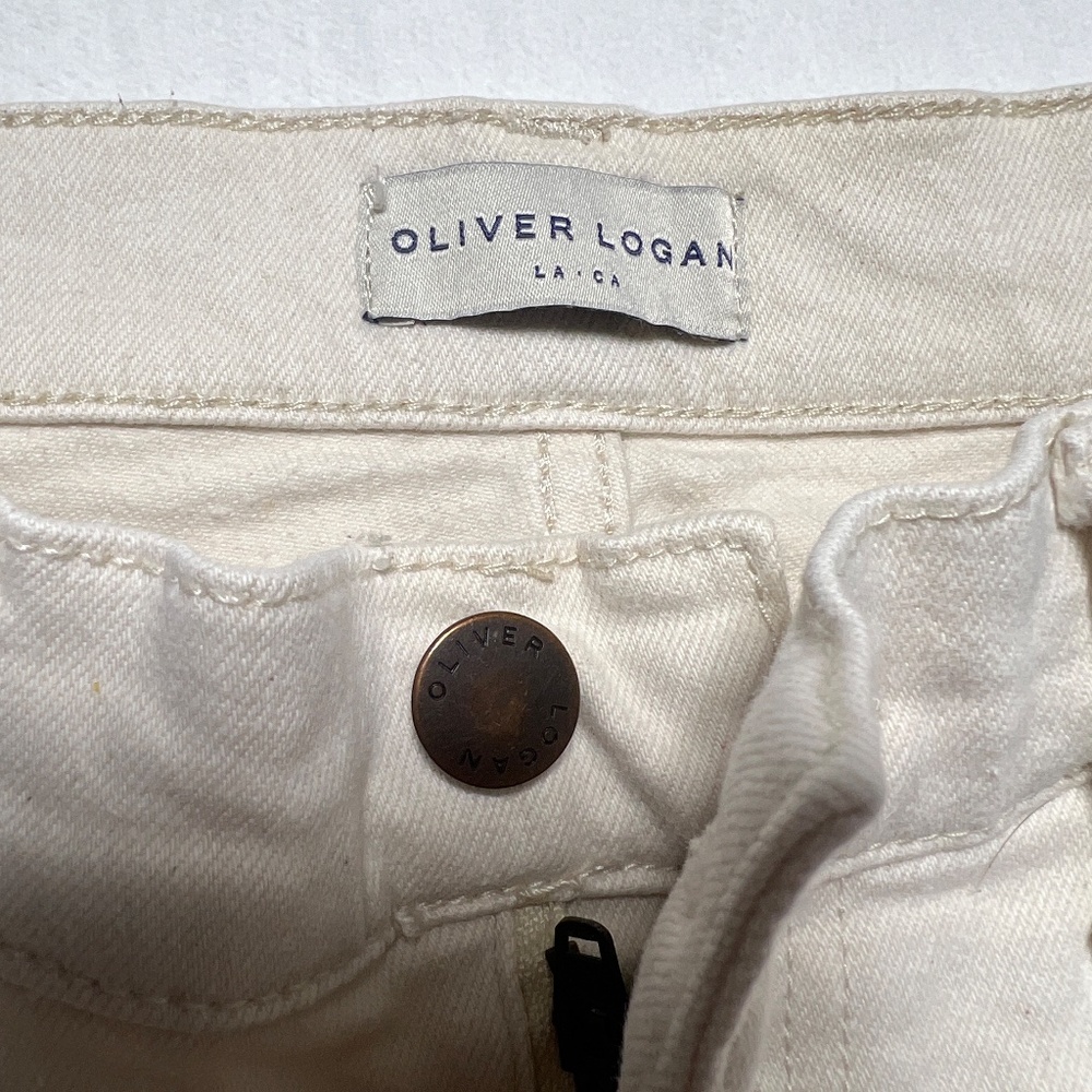 High Rise Cream Jeans - Picture 8 of 9